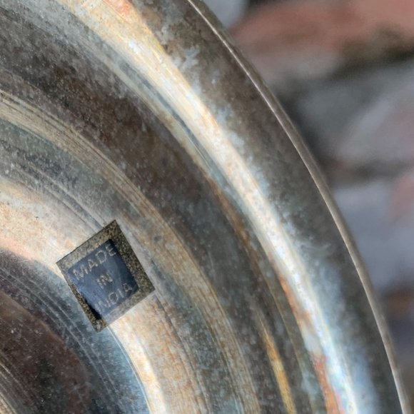 VTG Chalice XL India Silver Goblet Etched Extra Large Bohemian Altar Boho Decor - Picture 8 of 9